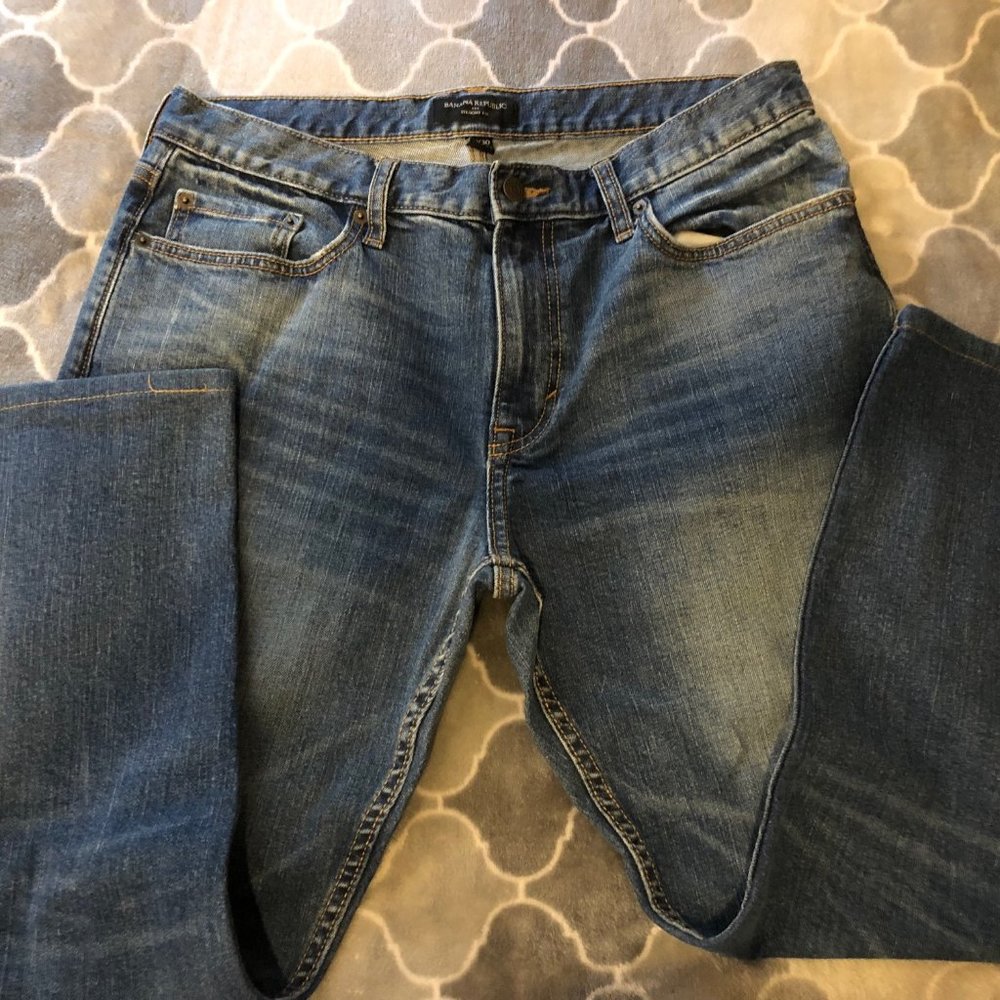 BANANA REPUBLIC JEANS - 34 X 28 - BLUE